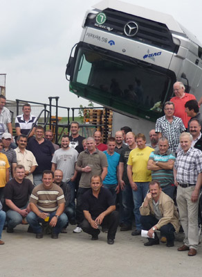 gekippter Lkw